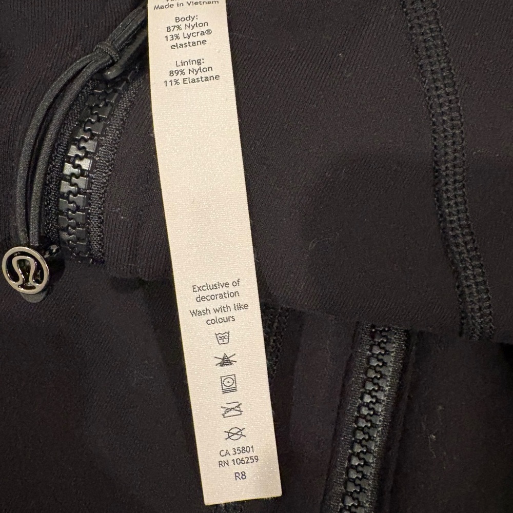 Lululemon Women's Black Camo Zip-Up Hoodie - Picture 7 of 7